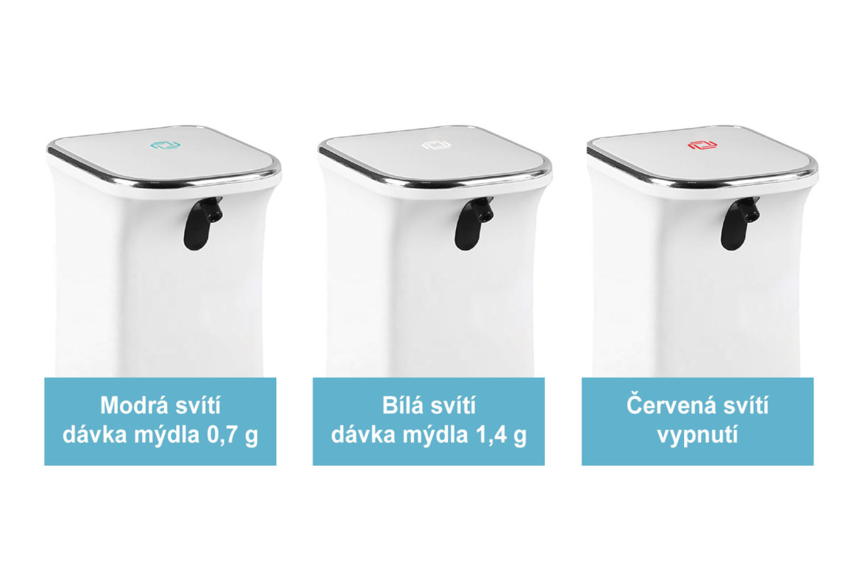 bezdotykový dávkovač mydla Helpmation MSH001.jpgveľkosť dávky